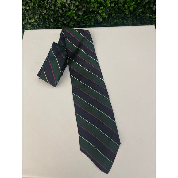 Bert Pulitzer, Men's Necktie, Dillard’s blue green red gold tie, - Picture 1 of 3